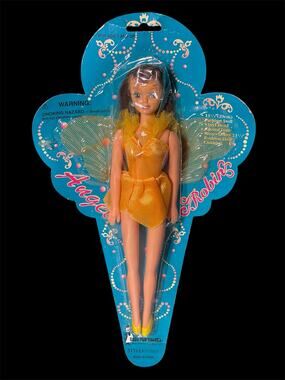 80's Good Old Values Angel Robin 11.5" Yellow Fashion Fairy Barbie Doll #G16657